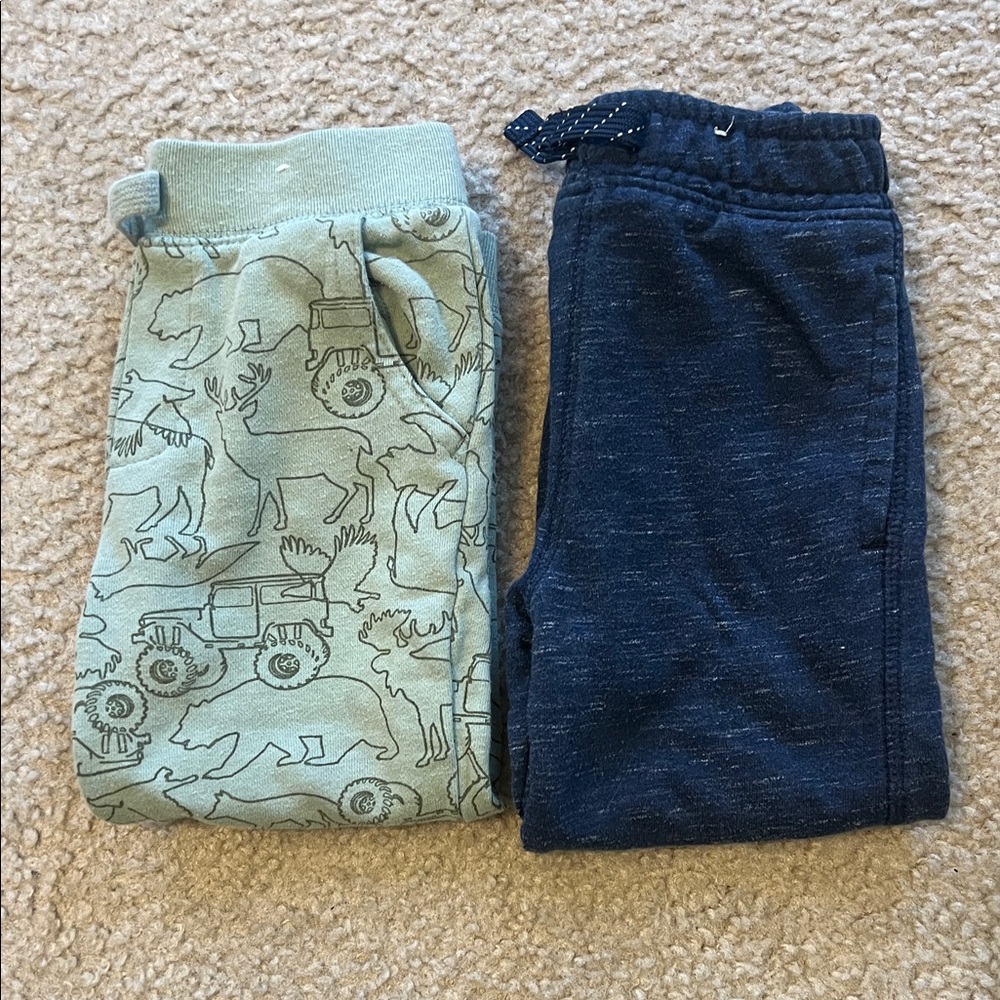 Kids' Blue and Green Printed Bottoms